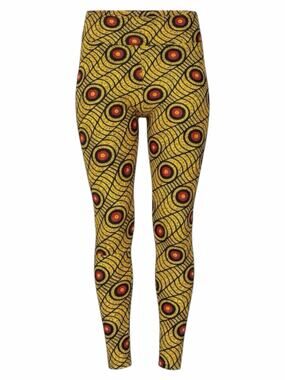 Lularoe Printed Leggings Yellow Multi Color One Size 2-10